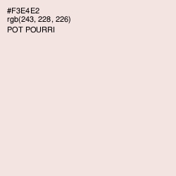 #F3E4E2 - Pot Pourri Color Image